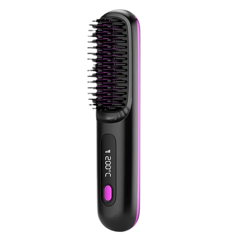 Cordless Hair Straightener Brush 