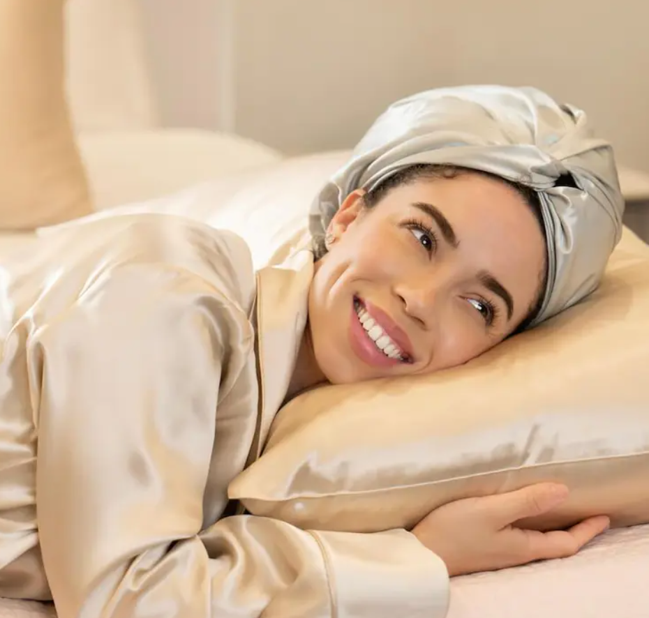 Alvora Silk Bonnet - 100% Pure Mulberry Silk - 6A Grade 22-Momme